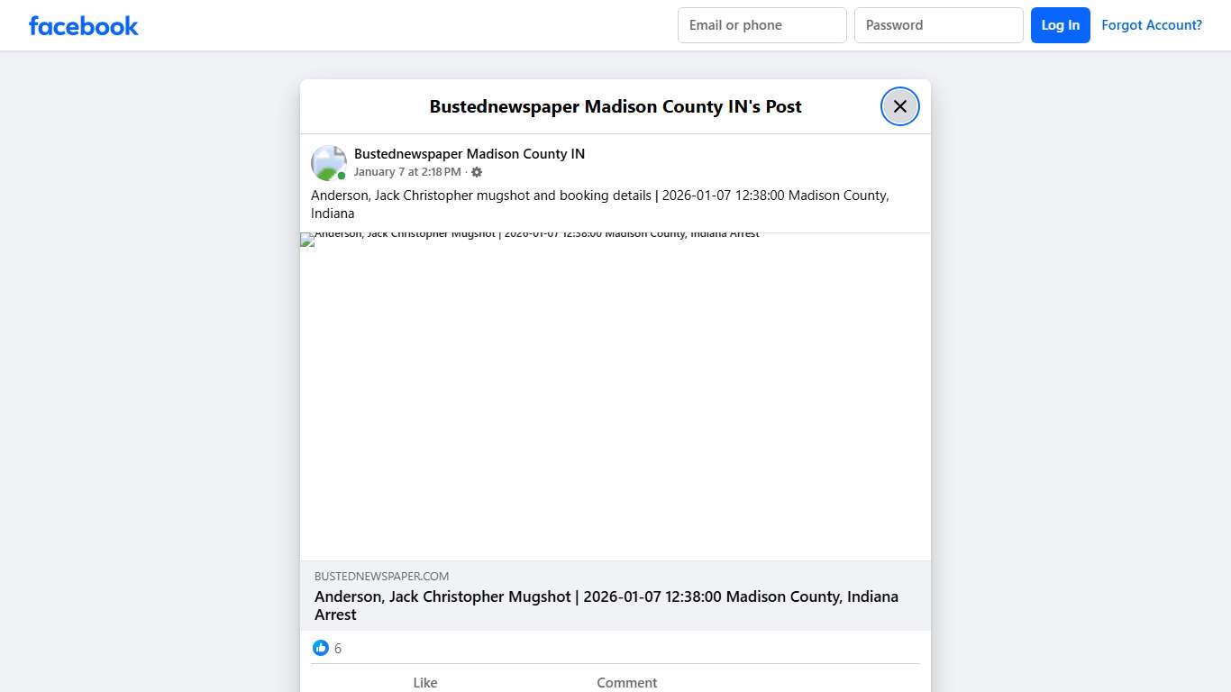 Anderson, Jack... - Bustednewspaper Madison County IN | Facebook